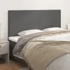 Image de vidaXL Tête de Lit Meubles de Chambre à Coucher Accessoires de Lit Simple Têtes de Cadre de Lit Intérieur Gris 160x5x118/128 3116152