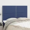Image de vidaXL Tête de Lit Meubles de Chambre à Coucher Accessoires de Lit Simple Têtes de Cadre de Lit Intérieur Bleu 144x5x118/128 3116196