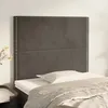 Image de vidaXL Tête de Lit Meubles de Chambre à Coucher Accessoires de Lit Simple Têtes de Cadre de Lit Intérieur Gris Foncé 3116223
