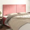 Image de vidaXL Tête de Lit Meubles de Chambre à Coucher Accessoires de Lit Simple Têtes de Cadre de Lit Intérieur Rose 160x5x118/128