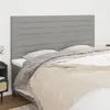 Image de vidaXL Tête de Lit Meubles de Chambre à Coucher Accessoires de Lit Simple Têtes de Cadre de Lit Intérieur Gris Clair 3116478