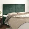 Image de vidaXL Tête de Lit Meubles de Chambre à Coucher Accessoires de Lit Simple Têtes de Cadre de Lit Intérieur Vert Foncé 3116529