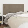 Image de vidaXL Tête de Lit Meubles de Chambre à Coucher Accessoires de Lit Simple Têtes de Cadre de Lit Intérieur Taupe 3116580