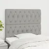 Image de vidaXL Tête de Lit Meubles de Chambre à Coucher Accessoires de Lit Simple Têtes de Cadre de Lit Intérieur Gris Clair 3116650