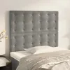 Image de vidaXL Tête de Lit Meubles de Chambre à Coucher Accessoires de Lit Simple Têtes de Cadre de Lit Intérieur Gris Clair 3116802