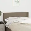 Image de vidaXL Tête de lit avec oreilles Taupe 147x16x78-88 cm Tissu3118490