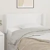 Image de vidaXL Tête de lit avec oreilles Blanc 83x16x78-88 cm Similicuir3118561