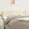 Image de vidaXL Tête de lit avec oreilles Crème 147x16x78/88 cm Similicuir 3118860