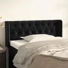 Image de 3119148 vidaXL Tête de lit avec oreilles Noir 103x16x78-88 cm Velours
