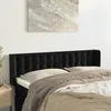 Image de vidaXL Tête de lit avec oreilles Noir 147x16x78-88 cm Velours3119252
