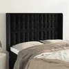 Image de vidaXL Tête de lit avec oreilles Noir 147x16x118/128 cm Velours 3120064