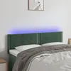 Image de vidaXL Tête de Lit à LED Meuble de Chambre à Coucher Accessoire de Lit Double Tête de Cadre de Lit Intérieur Vert Foncé 3121523