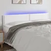 Image de vidaXL Tête de Lit à LED Meuble de Chambre à Coucher Accessoire de Lit Double Tête de Cadre de Lit Intérieur Blanc 3121581