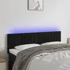 Image de vidaXL Tête de Lit à LED Meuble de Chambre à Coucher Accessoire de Lit Double Tête de Cadre de Lit Intérieur Noir 3121900