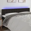 Image de vidaXL Tête de Lit à LED Meuble de Chambre à Coucher Accessoire de Lit Double Tête de Cadre de Lit Intérieur Noir 3122062