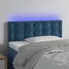 Image de vidaXL Tête de Lit à LED Meuble de Chambre à Coucher Accessoire de Lit Simple Tête de Cadre de Lit Intérieur Bleu Foncé 3122086