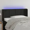 Image de vidaXL Tête de Lit à LED Meuble de Chambre à Coucher Accessoire de Lit Simple Tête de Cadre de Lit Intérieur Noir 3123268