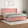 Image de vidaXL Sommier à Lattes de Lit avec Matelas Lit Rembourré avec Tête de Lit Lit Double Lit Adulte de Chambre Moderne 3132584