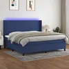 Image de vidaXL Sommier à Lattes de Lit avec Matelas LED Lit Rembourré avec Tête de Lit Lit Double Lit Adulte de Chambre Moderne 3138187