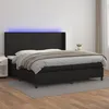Image de vidaXL Sommier à Lattes de Lit avec Matelas et LED Lit Rembourré Lit Double Lit Adulte de Chambre à Coucher Intérieur 3139283