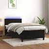 Image de vidaXL Sommier à Lattes de Lit avec Matelas et LED Lit Rembourré Lit Simple Lit Adulte de Chambre à Coucher Intérieur 3134263