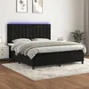 Image de vidaXL Sommier à Lattes de Lit avec Matelas et LED Lit Rembourré Lit Double Lit Adulte de Chambre à Coucher Intérieur 3136373