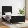 Image de vidaXL Cadre de lit sans matelas noir 90x190 cm tissu 3124857