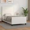 Image de vidaXL Cadre de lit avec tête de lit Blanc 90x200 cm Similicuir3125428.