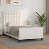Image de vidaXL Cadre de lit sans matelas blanc 90x200 cm similicuir 3125550
