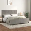 Image de vidaXL Cadre de lit sans matelas gris clair 160x200 cm velours 3125885