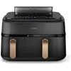 Image de Friteuse sans huile Philips NA552/00 5000 Series - double bac 9 l noire