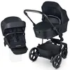 Image de Poussette Harvey4 0-22 kg Pliable 4 Positions Harnais 5 Points Compatible Sièges Auto Idéale pour 2 Enfants - Noir Midnight