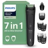 Image de Tondeuse multi-usages - PHILIPS - Multigroom série 3000 - 7 accessoires - Lames auto-affûtées - 60 min autonomie