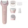 Image de Épilateur rose - PHILIPS - Peau sèche et humide - Éclairage intégré - Batterie - Autonomie 180 min - 22 pinces et plus