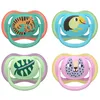Image de Avent Ultra-Air Lot de 2 Sucettes orthodontiques 6-18 Mois - Motif animaux aléatoires