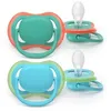 Image de AVENT ULTRA AIR - Sucettes Orthodontiques - Décor Mixte - De 6 à 18 Mois 2 Sucettes