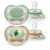 Image de AVENT ULTRA AIR COLOR OF NATURE - Sucettes Orthodontiques - Mixte Vert - De 6 à 18 Mois 2 Sucettes