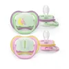 Image de AVENT ULTRA AIR NIGHTTIME - Sucettes Orthodontiques - Décor Rose Animaux - 6 à 18 Mois 2 Sucettes