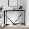 Image de vidaXL Table console noir 102x225x75 cm bois dingénierie 834130