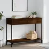 Image de vidaXL Table console chêne marron 100x345x75 cm bois dingénierie 834164
