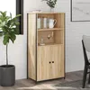Image de vidaXL Buffet haut chêne sonoma 62x36x1215 cm bois dingénierie 834211