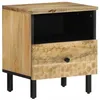 Image de vidaXL Table de Chevet Armoire de Lit avec Pieds Table de Nuit avec Rangement Armoire de Nuit Chambre à Coucher Bois de 356897