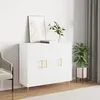 Image de vidaXL Buffet blanc 90x34x80 cm bois dingénierie 828092
