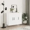 Image de vidaXL Buffet blanc 90x34x80 cm bois dingénierie 828100