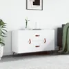 Image de vidaXL Buffet blanc 100x36x60 cm bois dingénierie 828140