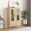 Image de vidaXL Buffet haut chêne sonoma 695x31x115 cm bois dingénierie 828287