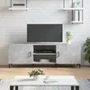 Image de vidaXL Meuble TV gris béton 150x30x50 cm bois dingénierie 829104