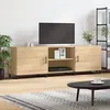 Image de vidaXL Meuble TV chêne sonoma 150x30x50 cm bois dingénierie 829119