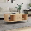 Image de vidaXL Table basse chêne sonoma 102x50x40 cm bois dingénierie 829311