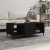 Image de vidaXL Table basse noir 102x50x40 cm bois dingénierie 829317